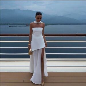 Matters Monaco White Dress With Scarf